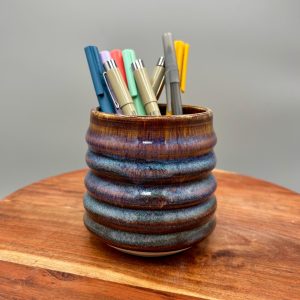 Handmade Ceramic Vase Pen Holder Desk Decor